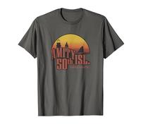 Jaws Amity Island 50th Annual Regatta T-Shirt, Men, Asphalt Grey, X-Large
