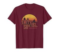 Jaws Amity Island 50th Annual Regatta T-Shirt, Men, Burgundy, Small