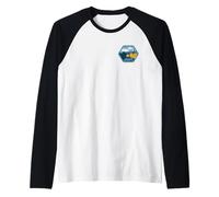Jaws Amity Island Orca Boat Pocket Hit Raglan Baseball Tee