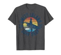 Jaws Amity Island Surf Shop 1975 Retro Logo T-Shirt, Men, Dark Heather Grey, Small