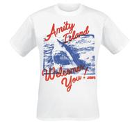 Jaws Amity Island Welcomes You - Oversized T-Shirt white S
