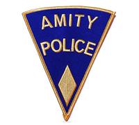 Jaws Amity Police Yellow Diamond Embroidered Patch