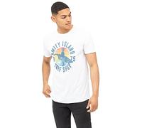 Jaws Men's Amity Surf Shop T-Shirt, White, Medium