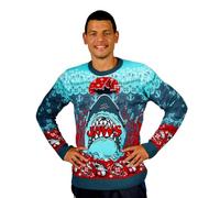 Jaws: Christmas Jumper (UK, Alpha, XS, Regular, Regular) Blue