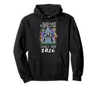 Jaws Family Trip 2026 Shark Escape Doodle Pullover Hoodie