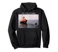 Jaws Its Mine Meme Pullover Hoodie