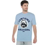 Jaws Jawsome Grandpa Grandad Unisex T Shirt, Light Blue, X-Large