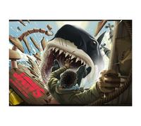 Jaws Limited Edition Art Print | Size: A3 Jaws Multicolor A3