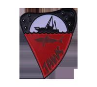 Jaws Limited Edition Pin Badge in Red Jaws Red