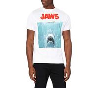 Jaws Movie Poster Mens T-Shirt White Jaws White L