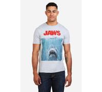 Jaws Movie Poster, Mens T-Shirt Grey Jaws Grey XXL
