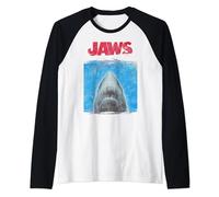 Jaws Movie Poster Raglan Baseball Tee