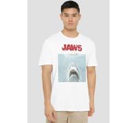 Jaws Movie Poster T-Shirt, White | Size: 3XL Jaws White 3XL