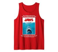 Jaws Movie Poster Tank Top, Men, Red, X-Large