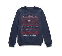 Jaws Official "I'm Dreaming of a Great White Christmas" Sweatshirt in Navy | Size: Medium Jaws Navy M