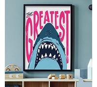 Jaws Print - The Greatest Shark Wall Art Poster (Unframed, A2)