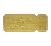 Jaws Replica 1/1 50th Anniversary Regatta Ticket 24k Gold Plated