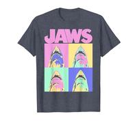Jaws Retro Grid Box Up T-Shirt, Men, Heather Blue, Small