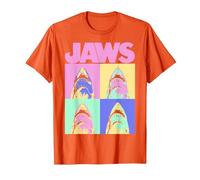 Jaws Retro Grid Box Up T-Shirt, Men, Orange, Medium