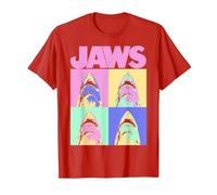 Jaws Retro Grid Box Up T-Shirt, Men, Red, XX-Large
