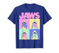 Jaws Retro Grid Box Up T-Shirt, Men, Royal Blue, Medium
