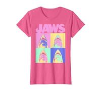 Jaws Retro Grid Box Up T-Shirt, Women, Pink Heather, Medium