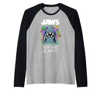 Jaws Sun Surf & Sharks Raglan Baseball Tee