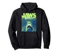 Jaws Surfacing Neon Logo Poster Pullover Hoodie