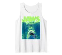 Jaws Surfacing Neon Logo Poster Tank Top