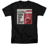 Jaws Terror from The Depths Shark Retro T Shirt(X-Large)