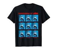 Jaws The Expressions of Jaws Photo Grid Panel T-Shirt, Men, Black, XX-Large