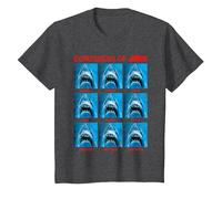 Jaws The Expressions of Jaws Photo Grid Panel T-Shirt, Youth, Dark Heather Grey, 2T