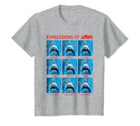 Jaws The Expressions of Jaws Photo Grid Panel T-Shirt, Youth, Heather Grey, 2T