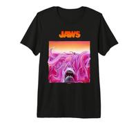 Jaws Vibrant Shark Attack Illustration Premium T-Shirt