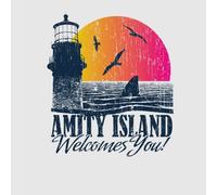 Jaws Welcome To Amity Island Women's T-Shirt - Grey - L