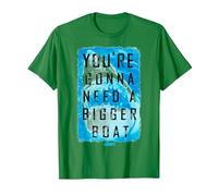 Jaws You're Gonna Need A Bigger Boat Shark Poster T-Shirt, Men, Kelly Green, Small