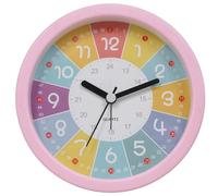 JAWSEU Kids Alarm Clock Boys Girls Silent Non-Ticking Analog Alarm Clock Digital Clocks Non-Ticking Travel Alarm Clock Small Bedside Alarm Clock Battery Operated Alarm Clock for Bedroom Office