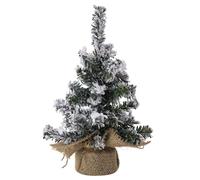 JAWSEU Mini Artificial Christmas Tree 20cm, Small Artificial Christmas Tree with Base Artificial Christmas Tree Miniature Christmas Tree Fake Christmas Tree for Christmas Table Decoration Bedroom