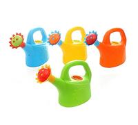 JAWSEU Mini Watering Can with Nozzle and Handle, Bottle Top Plastic Plant Watering Can Toddlers Watering Can, Newborn Bath Toys for Children Ages 3 and Up