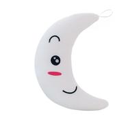 JAWSEU Moon Creative Luminous Pillow Cute Plush Toy, 3D Decorative Cushion Soft Moon Shape LED Light Pillow Luminous Moon Pillow Toys Gift for Adults and Children