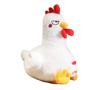 JAWSEU Plush Rooster, Plush Cock Hen Stuffed Realistic Soft Animal, Cute Animal Chicken Stuffed Toy, Plush Toy Stuffed Doll Gift for Kids