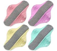 JAWUZ 4 Reusable Cotton Pads Absorbent Washable Menstruation Graphene Materials Prevent Urine Loss, a, A