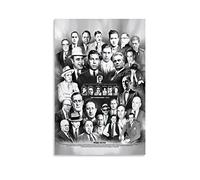 JAWWENHA 1931 MAFIA MOB WISE GUYS CAPONE GOTTI LUCKY WANTED Poster Decorative Painting Canvas Wall Posters And Art Picture Print Modern Family Bedroom Decor Posters 20x30inch(50x75cm)