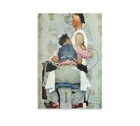 JAWWENHA American Tattoo Artist Norman Rockwell Poster Decorative Painting Canvas Wall Posters And Art Picture Print Modern Family Bedroom Decor Posters 08x12inch(20x30cm)