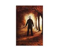 JAWWENHA Halloween Hot Movie Horror Michael Myers Poster Decorative Painting Canvas Wall Posters And Art Picture Print Modern Family Bedroom Decor Posters 08x12inch(20x30cm)