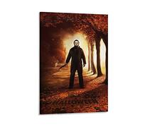 JAWWENHA Halloween Hot Movie Horror Michael Myers Poster Decorative Painting Canvas Wall Posters And Art Picture Print Modern Family Bedroom Decor Posters 08x12inch(20x30cm)