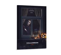 JAWWENHA Halloween Michael Myers Poster Decorative Painting Canvas Wall Posters And Art Picture Print Modern Family Bedroom Decor Posters 12x18inch(30x45cm)