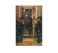 JAWWENHA Last Moments of Slavery Abolitionist John Brown Poster Decorative Painting Canvas Wall Posters And Art Picture Print Modern Family Bedroom Decor Posters 08x12inch(20x30cm)