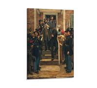 JAWWENHA Last Moments of Slavery Abolitionist John Brown Poster Decorative Painting Canvas Wall Posters And Art Picture Print Modern Family Bedroom Decor Posters 20x30inch(50x75cm)