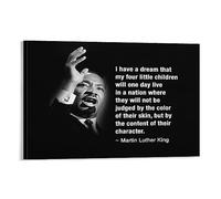 JAWWENHA Martin Luther King I Have A Dream Poster Decorative Painting Canvas Wall Posters And Art Picture Print Modern Family Bedroom Decor Posters 08x12inch(20x30cm)